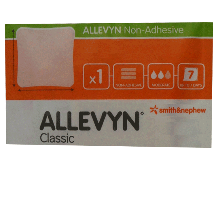 Allevyn Classic 20cm x 20cm  - No Adhesive Border x 10 dressings