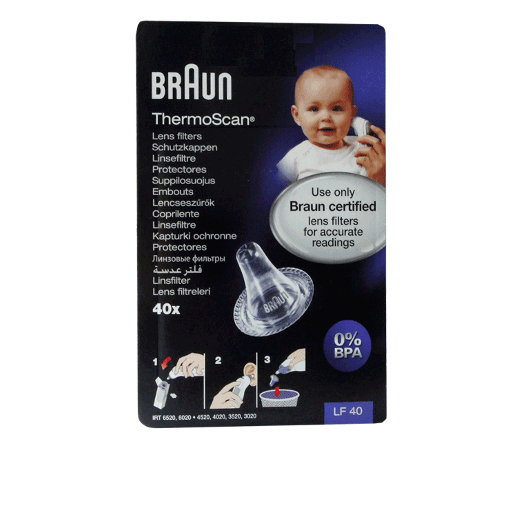 Braun Thermoscan Ear Thermometer -sondafdekt x 40