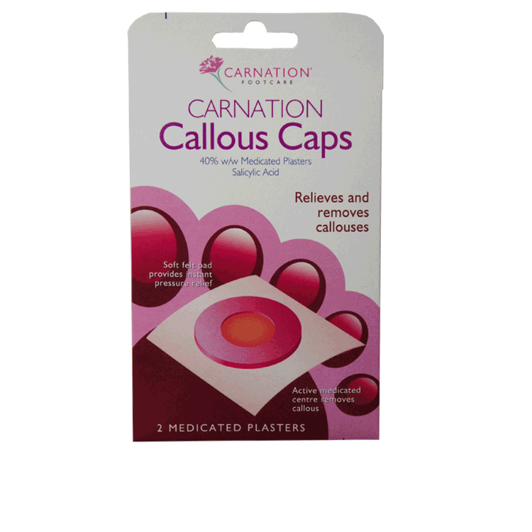 Capsules calleuses de carnation - 2 pansements médicamenteux