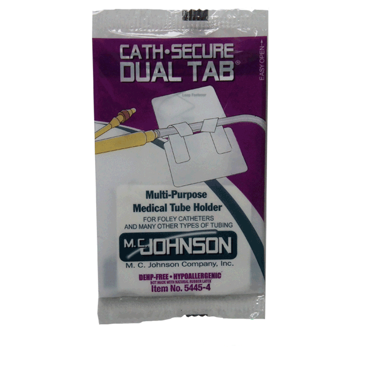 CathSecure Dual Tab - Medical Tube Holder Purple x 1