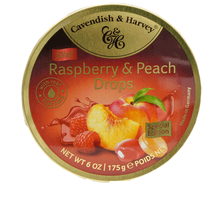 Cavendish and Harvey Raspberry and Peach Drops x 175g