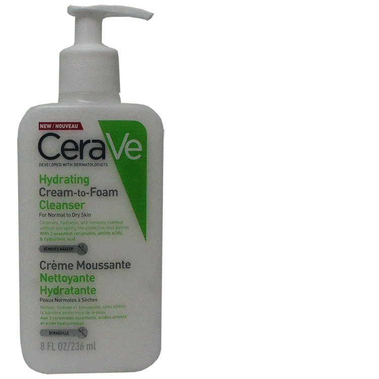 CeraVe Hydrating Cream-to-Foam Cleanser 236ml