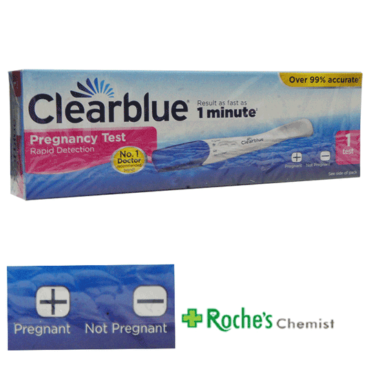 Clearblue 1 Minute Pregnancy Test - Single or Two Test Kit – Roche's ...