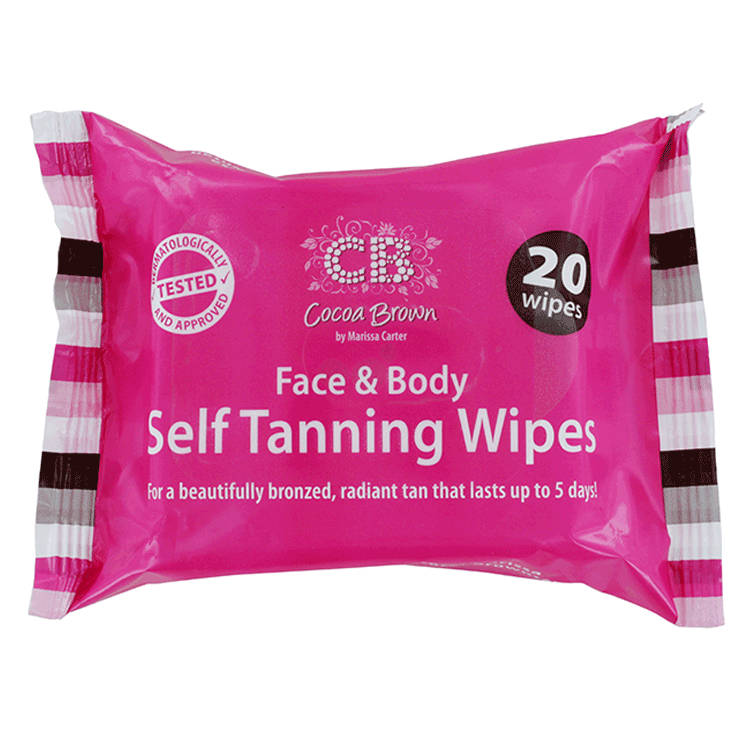 CoCoa Brown Face & Body Self Tanning Wipes x 20