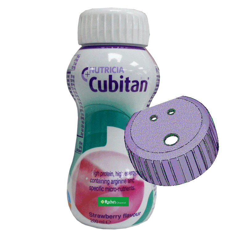 Cubitan Strawberry 200ml  x 6