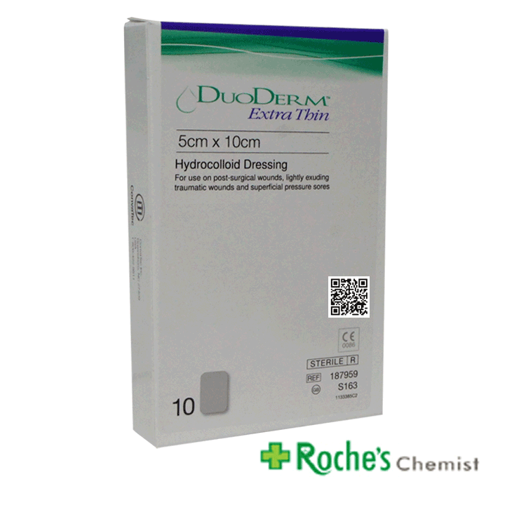 duoderm extra thin hydrocolloid dressings 5cm x 10cm x 10 pieces Roche's Chemist - Bray duoderm extra thin hydrocolloid dressings 5cm x 10cm x 10 pieces Roche's Chemist - Bray