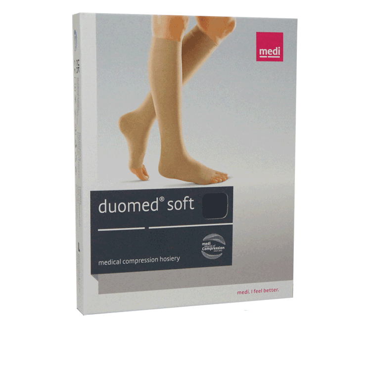 DOMED WOD COMPRESSIONS -2 -Strümpfe - unterhalb des Knies - Open Toe - 5 Größen - Sand