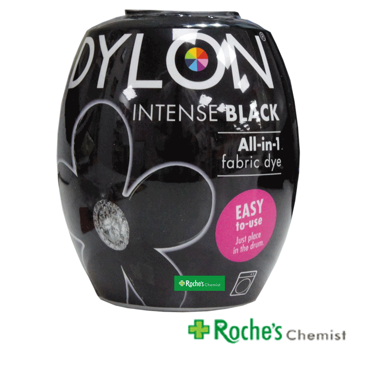 Dylon Washing Machine Fabric Dye Pod Intense Black, 350g Dylon Washing Machine Fabric Dye Pod Intense Black, 350g