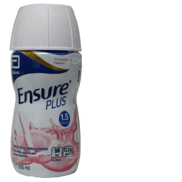 Ensure Plus 1,5 kcal Fraise 200 ml - Nutrition complète