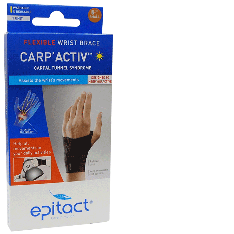 Epitact Carp Activa - Supporto sindrome del tunnel carpel - mano destra - 3 dimensioni