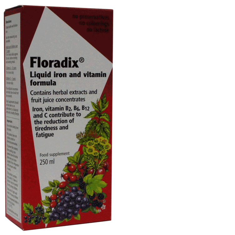 Floradix ijzer en vitamin vloeistof formule 250 ml