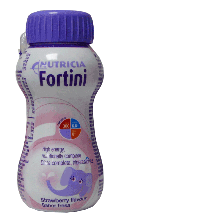Fortini Strawberry 200ml x 6 con o senza bere coperchio di paglia x 1