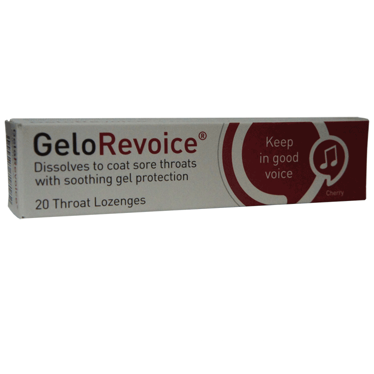 Gelorevoice Throat Lozenges x 20 - Cherry - For reviving sore throats