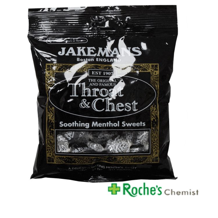 Jakemans Thoat and Chest Cough Sweets - Menthol 100g | Roches Chemist ...