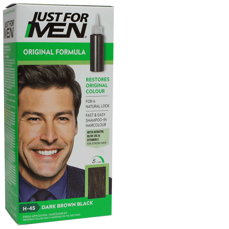 Just for Men Original H-45 Brun Foncé Noir - Coloration Cheveux Homme