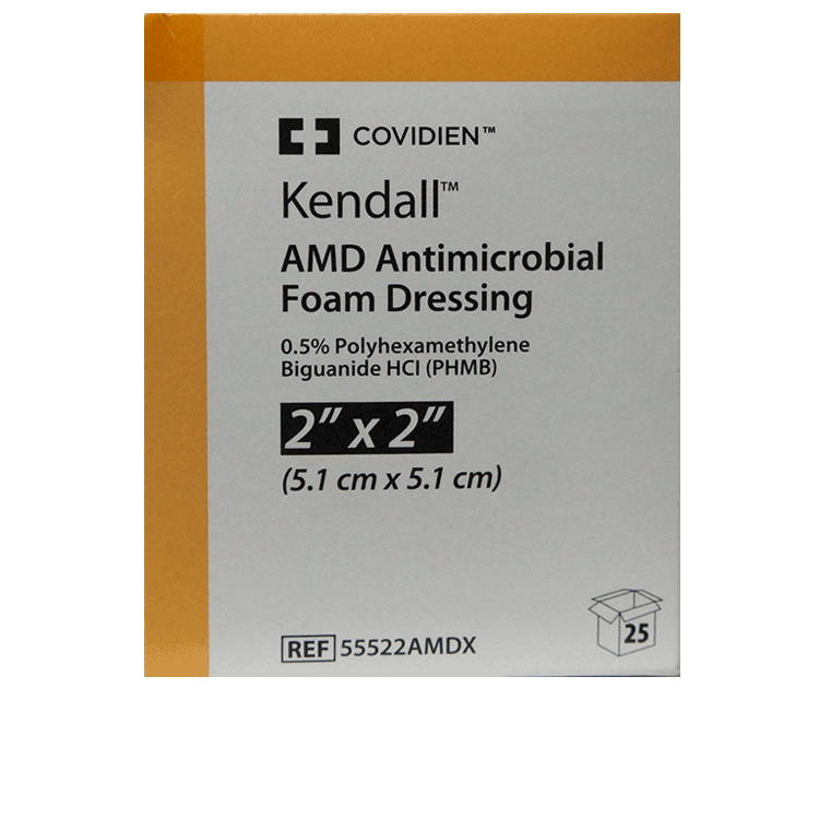 Kendall Antimikrobielle Schaumwundverbände (AMD) 5,1 cm x 5,1 cm - x 5