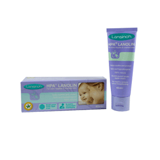 Lansinoh's HPA Lanolin Cream 40ml - For sore nipples and cracked skin