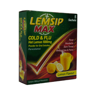 Lemsip Max 5 Zitronenbeutel - Schmerzen und Fieber