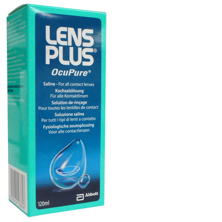 Lens Plus Ocupure 120 ml Saline per tutte le lenti a contatto