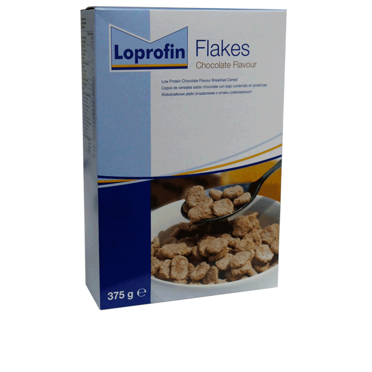 Loprofin Cereali per la colazione a basso sapore di cioccolato proteico - per pazienti con insufficienza epatica o renale