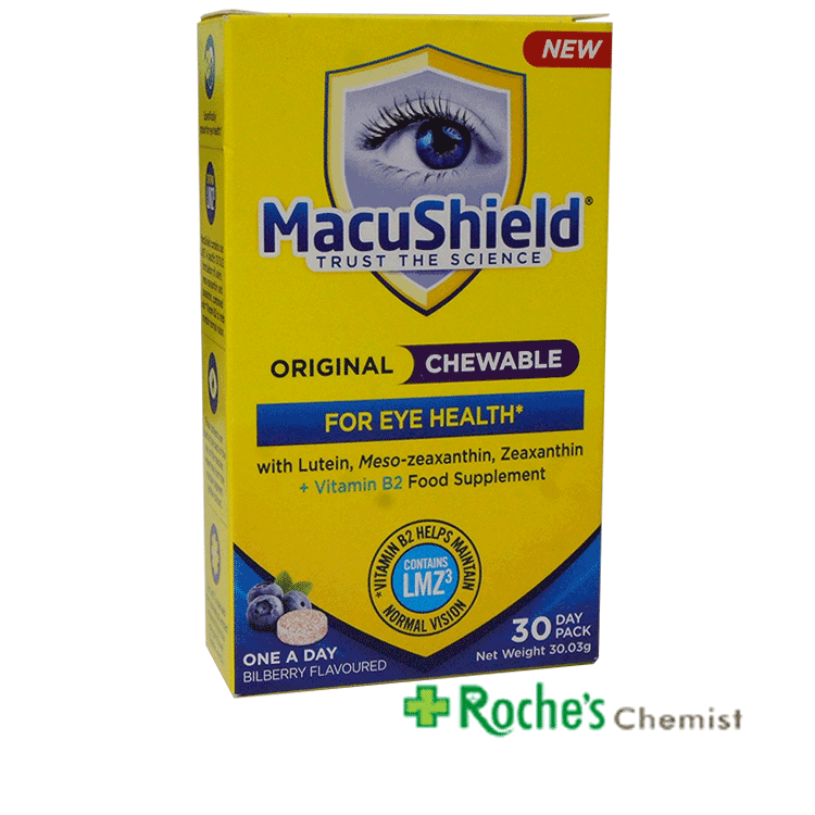 Macushield Chewable x 30 tablets - For macular Degeneration – Brighton ...