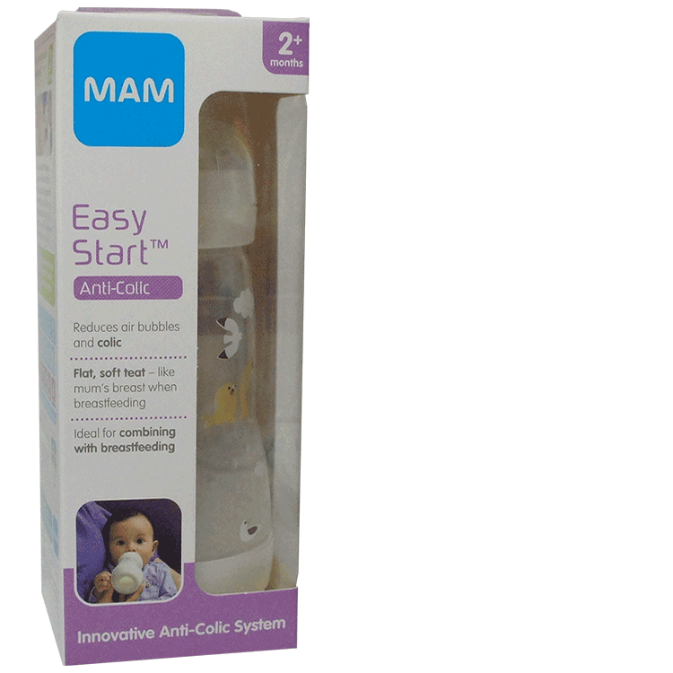 MAM Easy Start Anti -Colic Feeding Bottle 260ml - 2 maanden +
