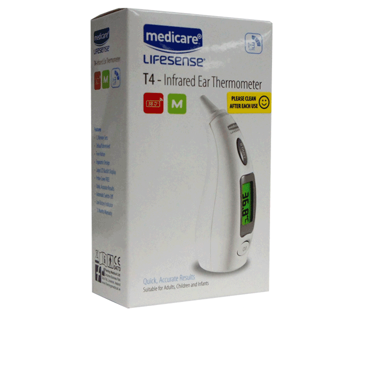 Lifesense Mini Medicare Lifesense T4 Infrared Ear Thermometer – Roche's Chemist - Bray