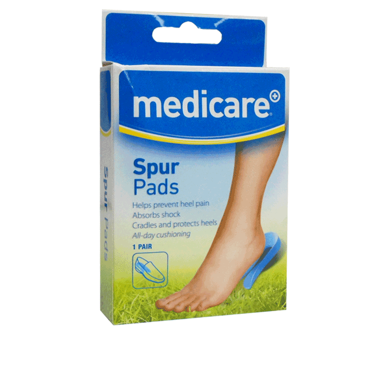Coussinets d'éperons Medicare x 1 paire - Pour les éperons osseux au niveau du talon
