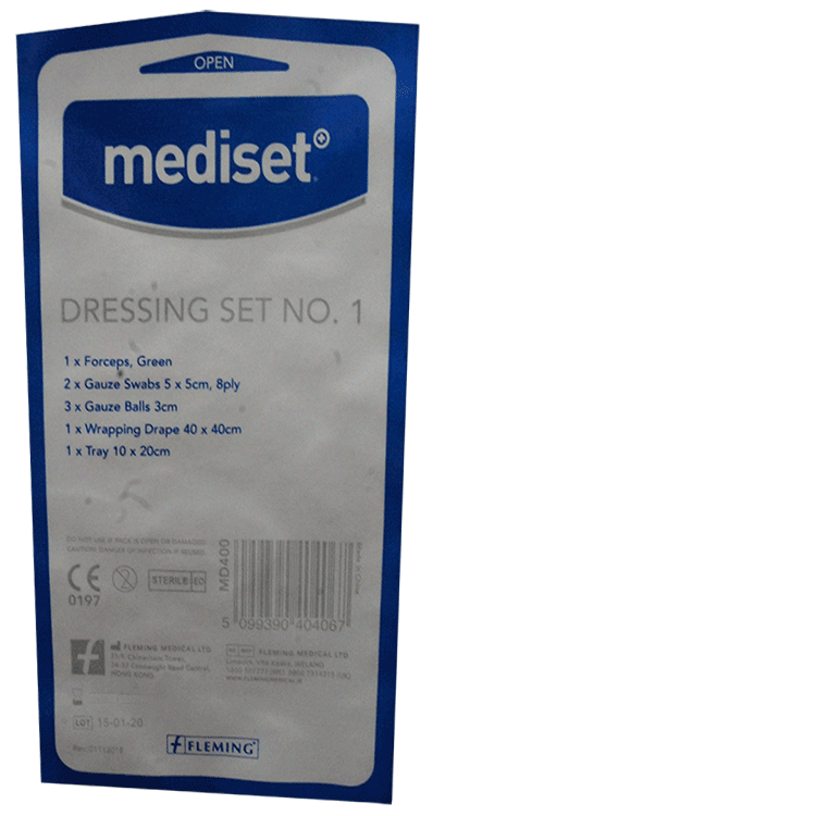 Kit de pansements Mediset n° 1 - Stérile