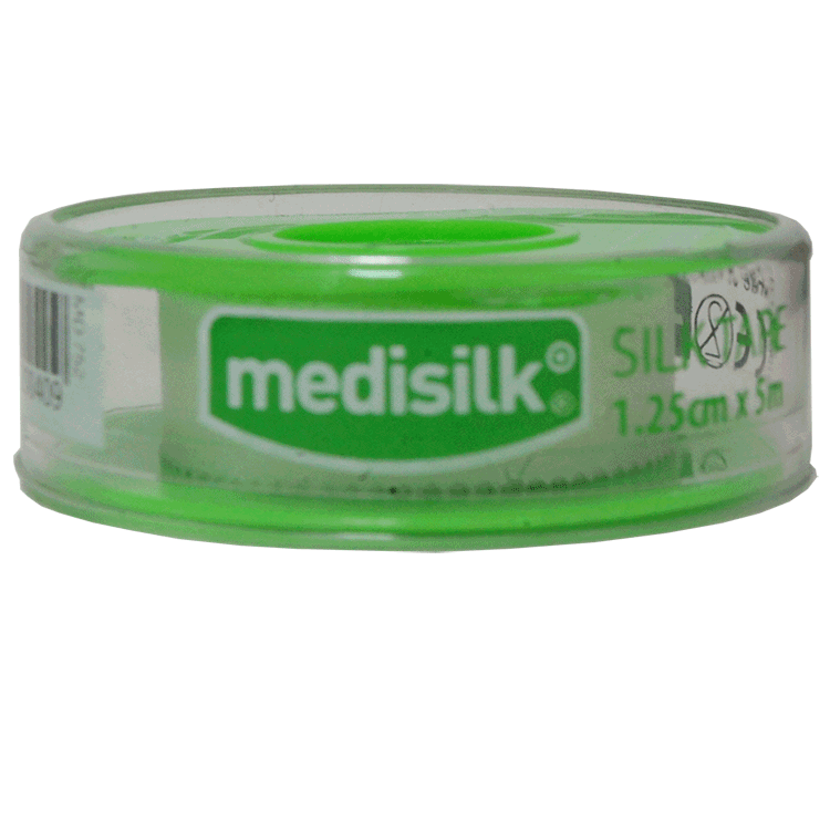 Medisilk Adhesive Silk tape 1.25cm x 5 metres
