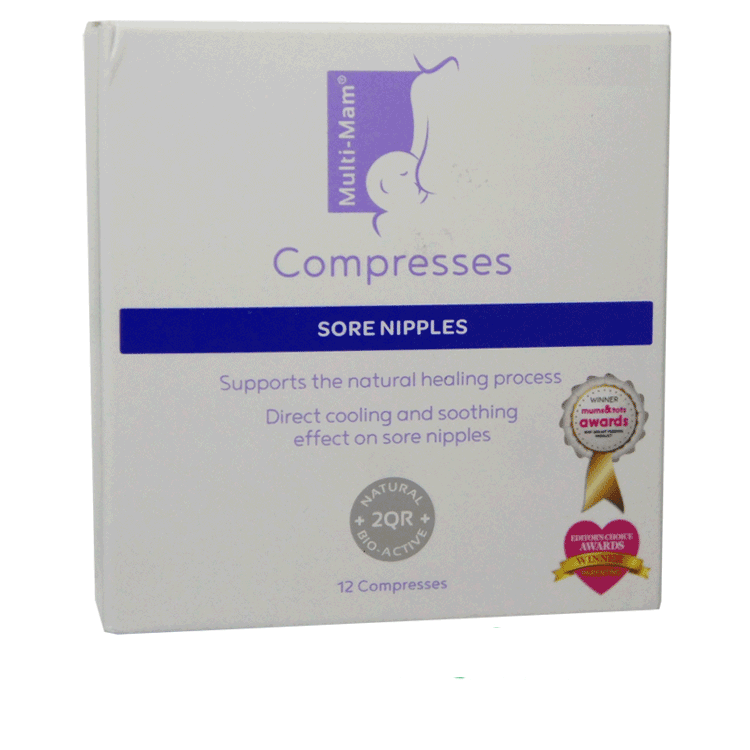 Compresses Multi Mam x 12 - Pour les mamelons douloureux