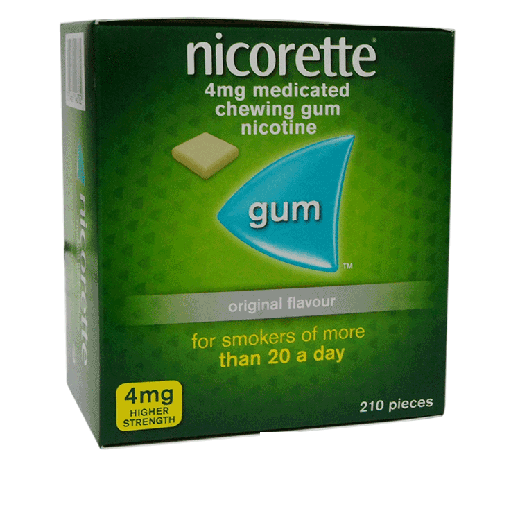 Nicorette 4mg Gum Original Flavour 210 pieces