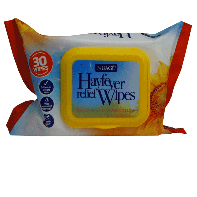 Nuage Hayfever Wipes x 30 wipes