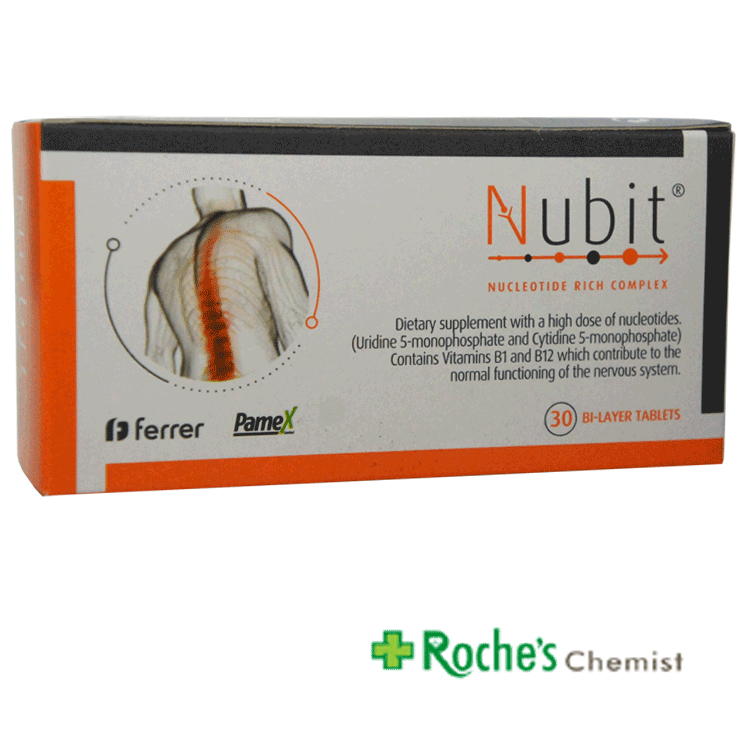Nubit Nucleotide Rich Complex x 30 tablets for a healthy nervous system ...