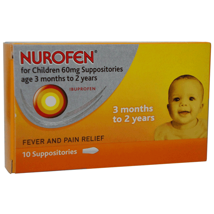 Nurofen Suppositories 60mg for Children x 10