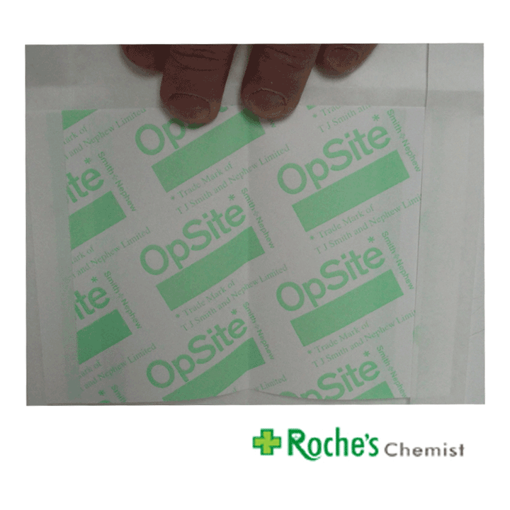Showerproof HRT Patch Cover 10cm x 14cm x 5 - Sterile Transparent Dres ...