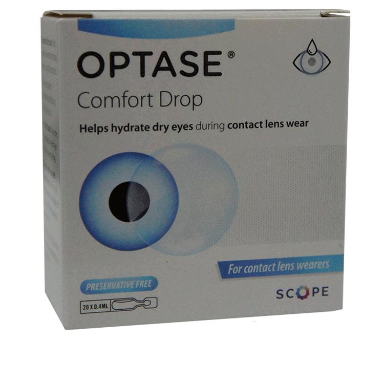 Optase Comfort Drop 20 x 0,4 ml - lubrificante per gli occhi per le lenti a contatto