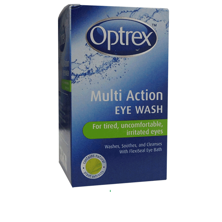 Optrex Multi Action Eye Wash 100ml with Eye bath