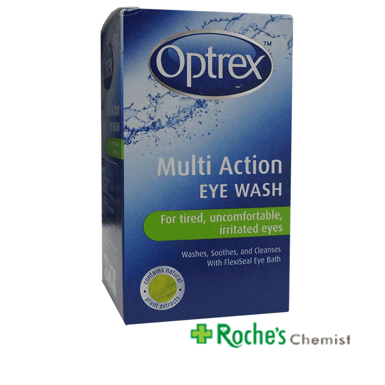 Optrex Multi Action Eye Wash 100ml with Eye bath – Brighton Healthcare ...
