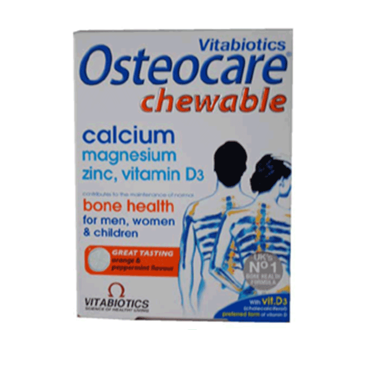 Comprimés à croquer Osteocare x 30 - Supplément de calcium