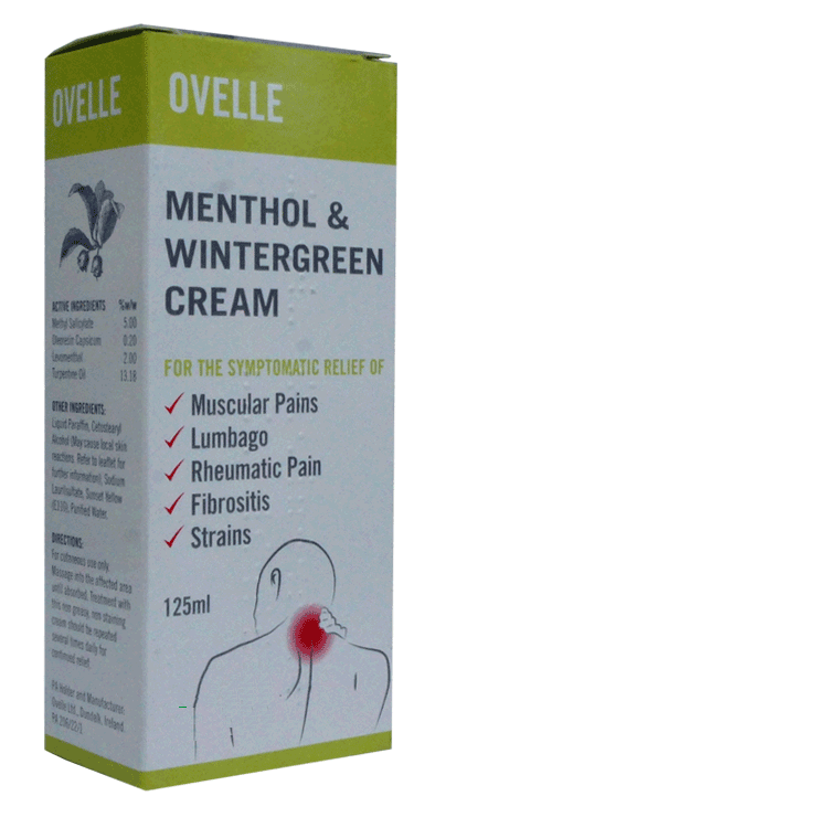 Ovelle Menthol und Wintergrün 125 ml – Traditionelle wärmende Muskelsalbe
