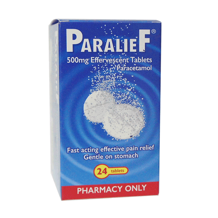 Paralief 500mg Effervesent Paracetamol tablets x 24