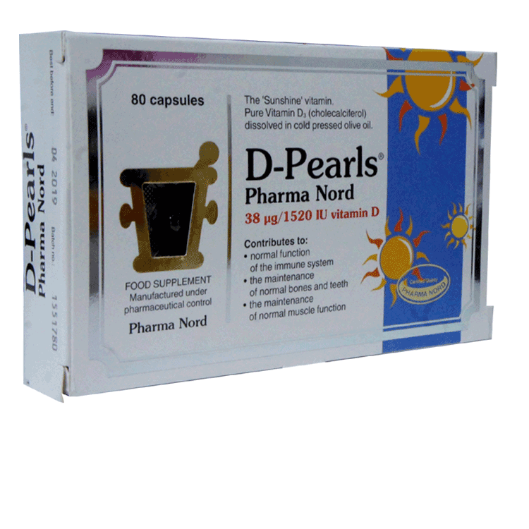 Perles D bioactives 38mcg x 80 capsules - 1520iu - approvisionnement pour 80 jours
