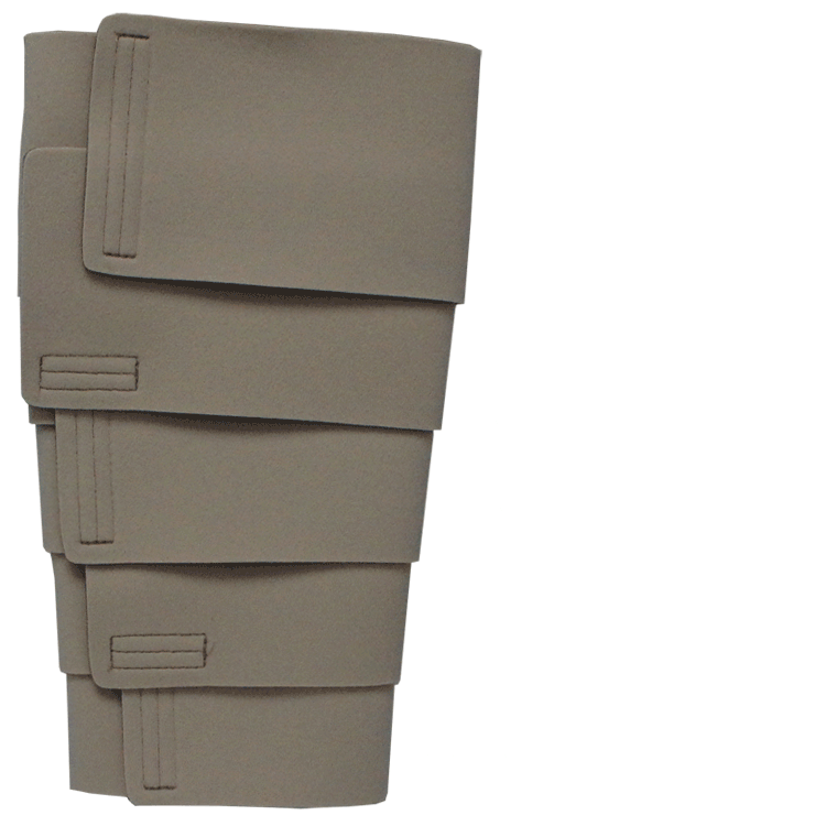 Indumento a compressione regolabile ReadyWrap con cinturini in velcro per edema cronico - vitello - beige - 4 taglie