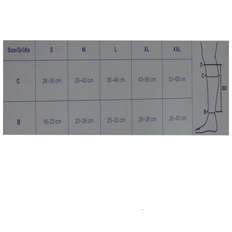 Indumento a compressione regolabile ReadyWrap con cinturini in velcro per edema cronico - vitello - beige - 4 taglie