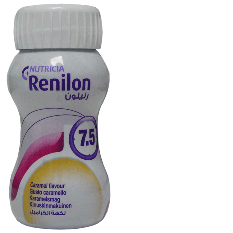 Renilon 7.5 Caramel Flavour 125ml  x 1 With or Without Screw-On Drinking Straw Lid