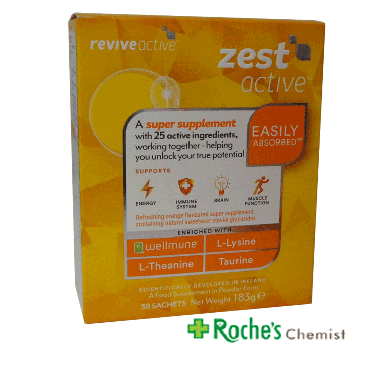 Revive Active Zest Active x 30 sachets food supplement for energy ...