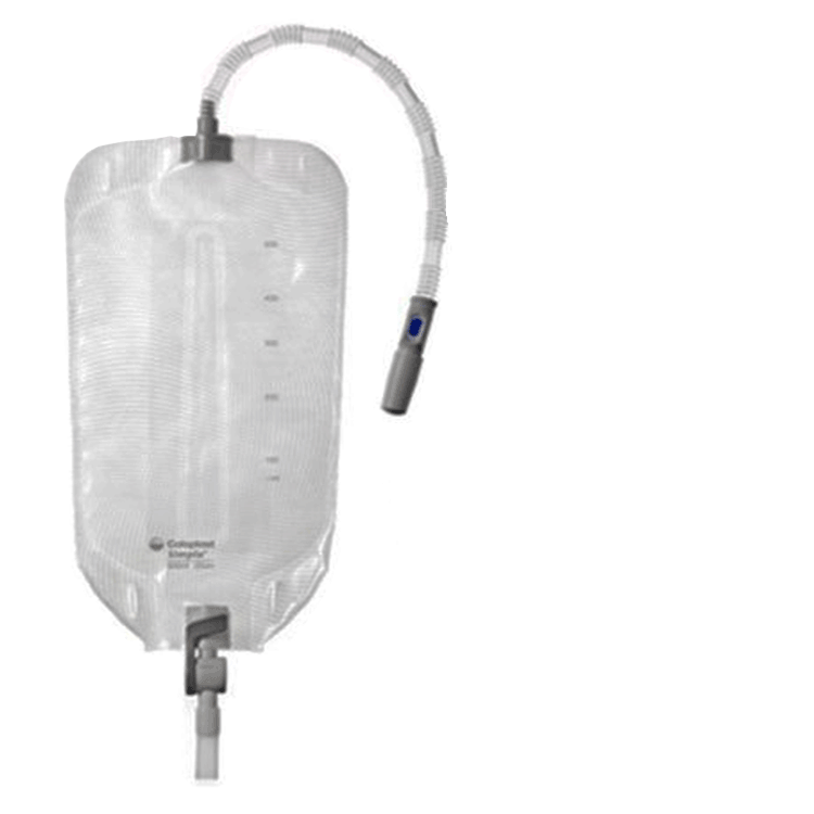 Simpla urine been tas 500 ml met 25 cm buizen x 10 - hendeltap