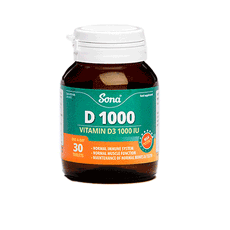 Sona D 1000 One a day  x 30 for healthy bones