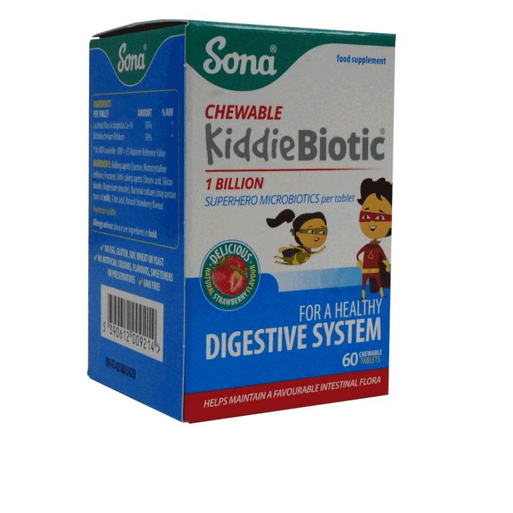 Sona Kiddie Biotic 30 kauwtabletten